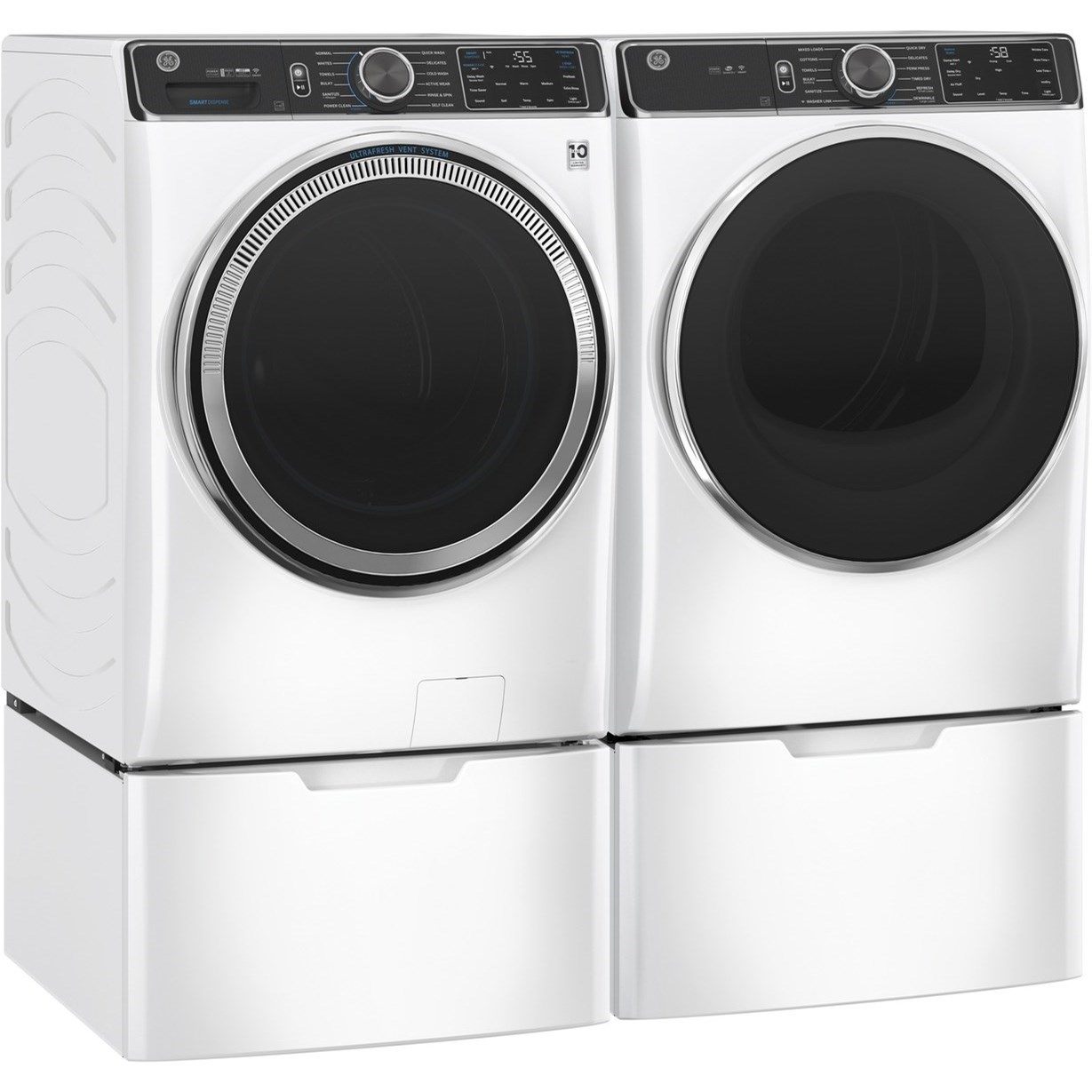 GE Appliances GFW850SSNWW GE® 5.0 cu. ft. Capacity Smart Front Load